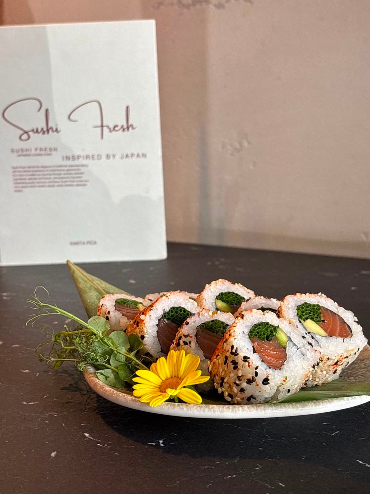 Signature roll from Sushi Fresh Bar
